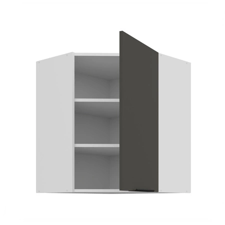Szafka kuchenna narożna wisząca Aversa Wh 60x60 GN-72 1F odporna na uszkodzenia wykończenie frontów w technologii anti fingerprint