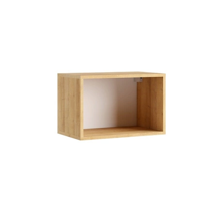 Meblościanka Apulia XXXV biały połysk / dąb złoty wyjątkowo stylowa meblościanka proste bryły wpisujące się w każde wnętrze