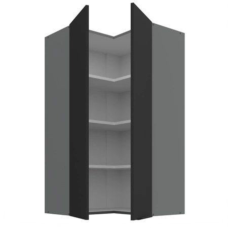 Szafka kuchenna narożna wisząca Alatri Ant 60x60 GN-108 2F odporna na uszkodzenia wykończenie frontów w technologii anti fingerprint