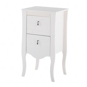 Szafka łazienkowa Elisabeth 45 cm biała nietuzinkowy design szafka wykonana z drewna pojemne szuflady kontrastowe metalowe uchwyty