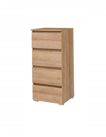 Komoda z szufladami Simple 45 cm dąb riviera funkcjonalny mebel do pokoju młodzieżowego salonu lub biura