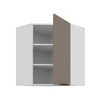 Szafka kuchenna narożna wisząca Fiuggi Wh 60x60 GN-72 1F odporna na uszkodzenia wykończenie frontów w technologii anti fingerprint