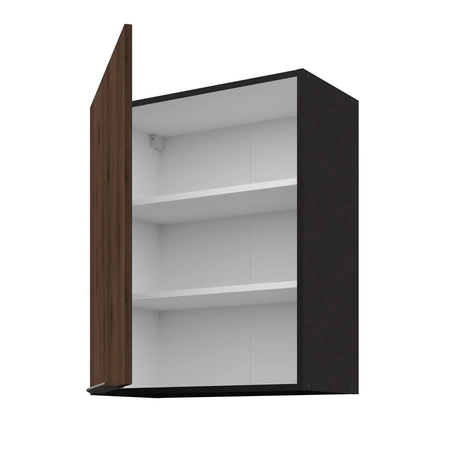 Zestaw mebli kuchennych narożny Brianza / Black 330x210 cm uchwyty krawędziowe szafki doskonale prezentują się w nowoczesnych wnętrzach