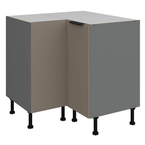 Szafka kuchenna narożna Fiuggi Ant 90x90 DN 2F BB szafka odporna na uszkodzenia wykończenie frontów w technologii anti fingerprint