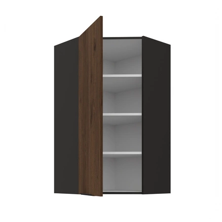 Szafka kuchenna narożna wisząca Brianza 60x60 GN-108 1F metalowy uchwyt krawędziowy szafka odporna na działanie wilgoci i uszkodzenia