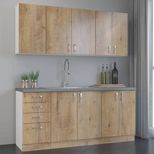 Zestaw mebli kuchennych Lento 180 cm niepowtarzalny styl szafek dopasuje się do wnętrza każdej kuchni