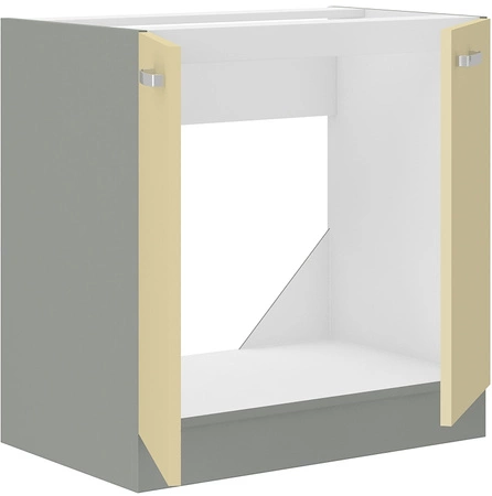 Szafka kuchenna pod zlewozmywak Karmen 80 ZL 2F BB szafka odporna na parę wodną wysoką temperaturę i rozlaną ciecz