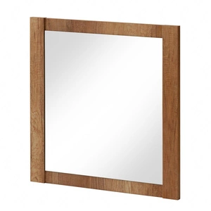Lustro łazienkowe Classic 80x80 cm dąb romański dekoracyjne lustro w ramie nowoczesny i funkcjonalny dodatek do łazienki