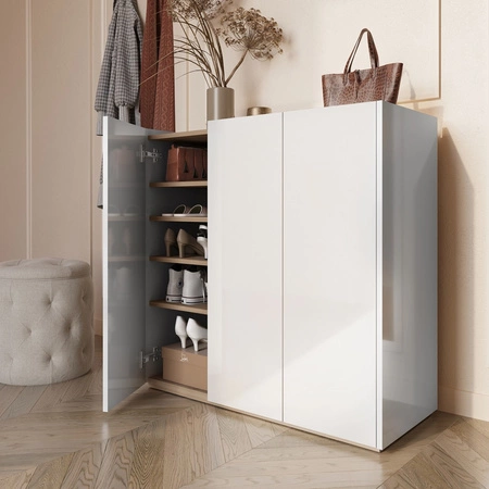 Półki do komody Easy 156 cm / 95 cm dąb scandi doskonały dodatek do przeorganizowania przestrzeni i przechowywania