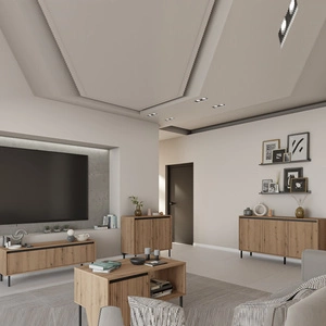 Zestaw mebli Osaka dąb evoke / czarny minimalistyczny design podkreślony modną kolorystyką wysokie metalowe czarne nogi gustowny ryflowany front