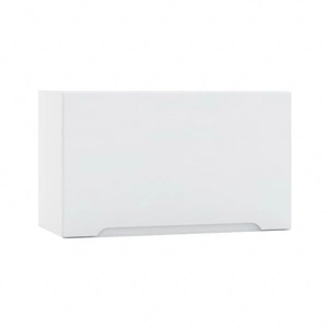 Szafka okapowa Zova W60 OKGR biały / jasny szary frezowany uchwyt szafka odporna na działanie wilgoci parę wodną i uszkodzenia