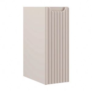 Szafka łazienkowa wisząca Nova 20 cm beżowa funkcjonalna szafka pod blat idealnie dopełni aranżację ryflowany front