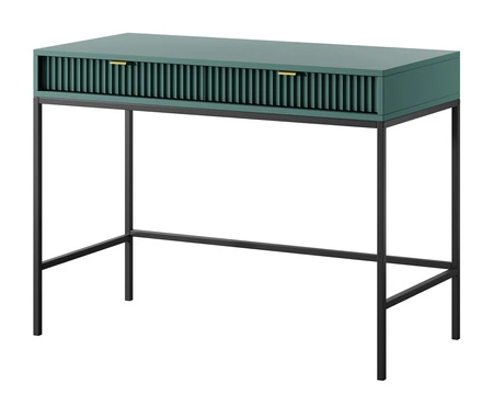 Konsola Lovro pastelowy zielony z szufladami stylowy oraz funkcjonalny mebel do przedpokoju salonu czy biura