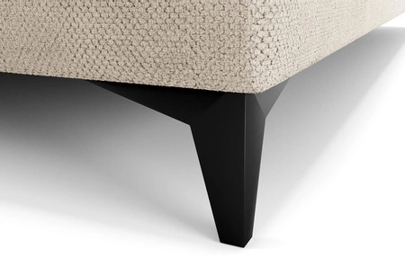 Łóżko kontynentalne Norco 80x200 beżowe stylowe łóżko z pojemnikiem na pościel oświetlenie umieszczone w zagłówku nadaje wyjątkowości