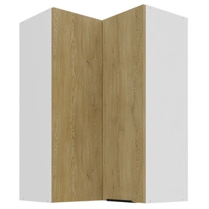 Szafka kuchenna narożna wisząca Cremona 60x60 GN-90 2F metalowy uchwyt krawędziowy szafka odporna na działanie wilgoci i uszkodzenia