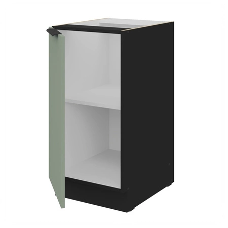 Szafka kuchenna stojąca z półką Treviso Bl 40 D 1F BB szafka odporna na uszkodzenia wykończenie frontów w technologii anti fingerprint