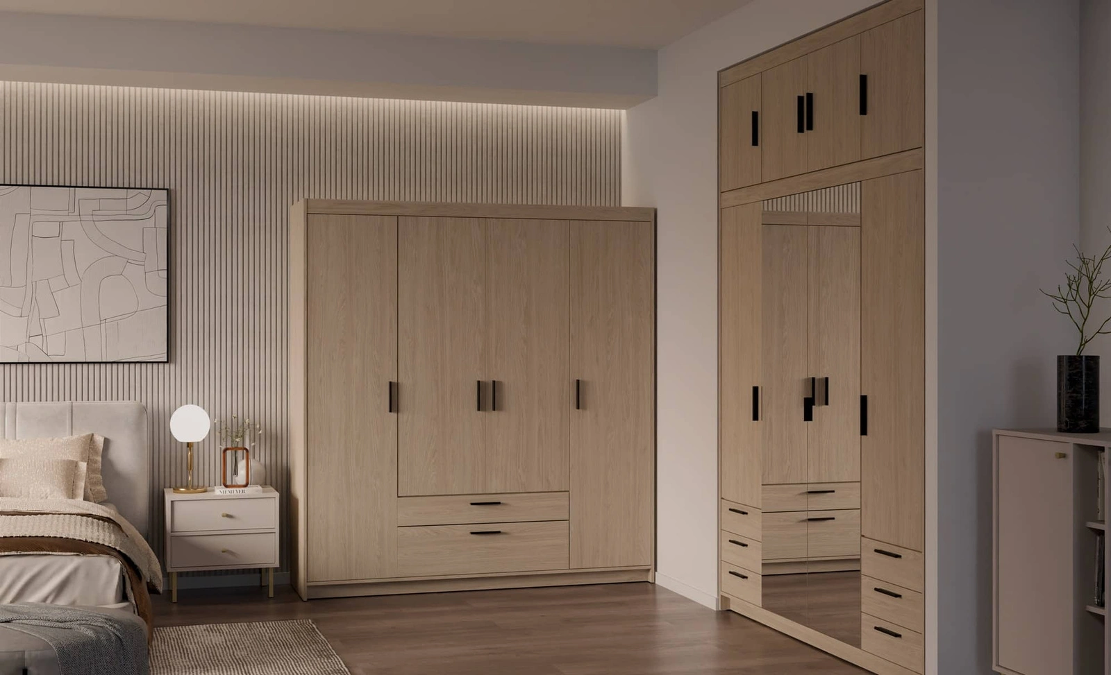 Szafa na ubrania Rene 176 cm w kolorze dąb olejowany