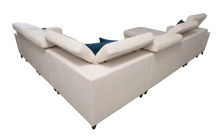 Narożnik z funkcją spania Kelly Sleek VIII czarny lewostronny stylowy narożnik do salonu zapewnia komfort podczas wypoczynku