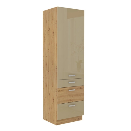 Słupek kuchenny Arton 60 DKS-210 3S 1F szafka z szufladami odporna na parę wodną rozlane ciecze i wysoką temperaturę