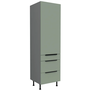 Słupek kuchenny Treviso Ant 60 DKS-215 3S 1F szafka kuchenna odporna na uszkodzenia wykończenie frontów w technologii anti fingerprint