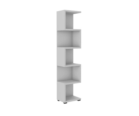 Regał Even 42 cm jasny szary idealny regał do biura gabinetu lub pokoju nastolatka