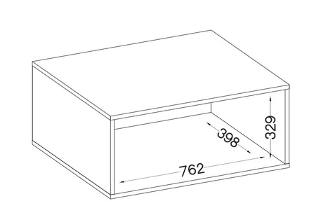 Nadstawka do szafy Makana 80 cm jasny szary / dąb artisan funkcjonalna szafka powiększy miejsce do przechowywania ubrań obuwia i dodatków