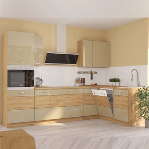 Zestaw mebli kuchennych narożny Arton 285x110 cm idealny do wnętrz w stylu klasycznym oraz nowoczesnym