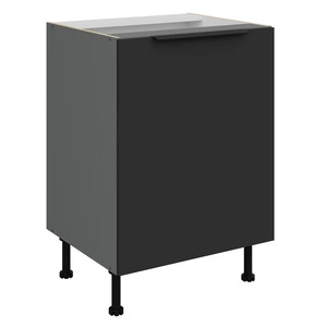 Szafka kuchenna stojąca z półką Alatri Ant 60 D 1F BB szafka odporna na uszkodzenia wykończenie frontów w technologii anti fingerprint