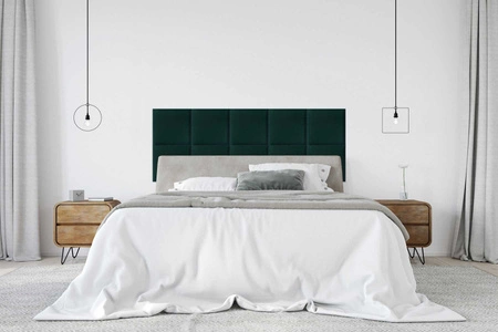 Panel tapicerowany Quadra 30x30 cm turkusowy stylowy panel ścienny kwadrat welurowa tkanina modne wykończenie każdej aranżacji