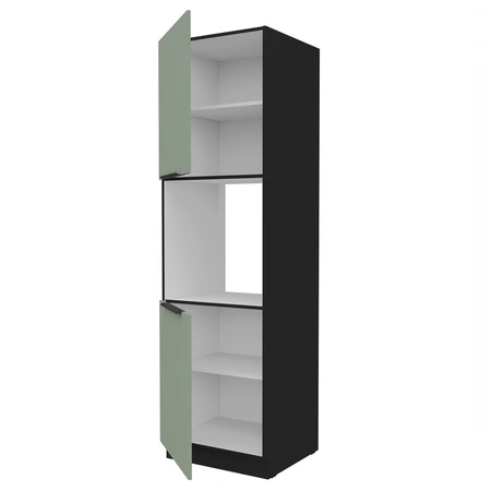 Słupek kuchenny Treviso Bl 60 DP-210 2F szafka do zabudowy piekarnika fronty wykonane w innowacyjnej technologii anti fingerprint