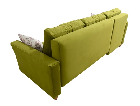 Narożnik z funkcją spania Topeka czarny lewostronny stylowy i nowoczesny design wpisujący się w każdą aranżację