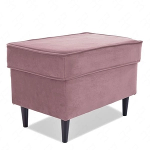 Puf Ron antyczny róż idealny podnóżek odporny na zaciągnięcia i zadrapania