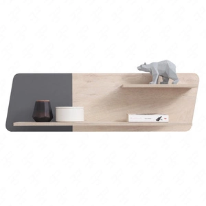 Półka wisząca Dzeta 110 cm dąb / antracyt nowoczesny design mebla wysoka jakość obrzeża półki wykończone specjalną okleiną