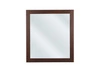 Lustro łazienkowe Retro 73x80 cm dekoracyjne lustro w brązowej drewnianej ramie elegancki i funkcjonalny dodatek do łazienki