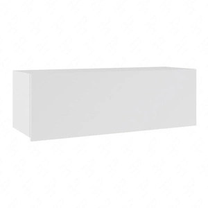 Szafka wisząca Apulia 105 cm biały połysk minimalistyczny design stylowa szafka do salonu prosta bryła wpisująca się w każde wnętrze