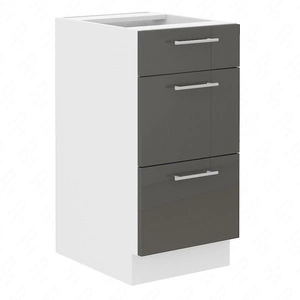 Szafka kuchenna stojąca z szufladami Milo 40 D 3S BB szafka odporna na parę wodną rozlaną ciecz i wysoką temperaturę