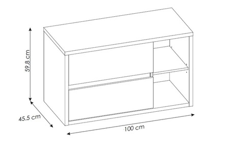 Zestaw mebli łazienkowych Devon dąb shetland / grafit stylowe szafki łazienkowe o prostej formie podkreślone kontrastową kolorystyką
