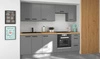 Zestaw mebli kuchennych Verdi 240 cm meble do kuchni odporne na wilgoć parę wodną i uszkodzenia wzbogacone metalowymi uchwytami