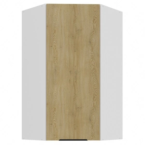 Szafka kuchenna narożna wisząca Cremona 60x60 GN-108 1F metalowy uchwyt krawędziowy szafka odporna na działanie wilgoci i uszkodzenia