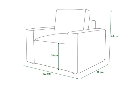 Fotel Nelo brązowy klasyczny design w nowoczesnym wydaniu wygodny fotel do salonu prążkowana sztruksowa tkanina