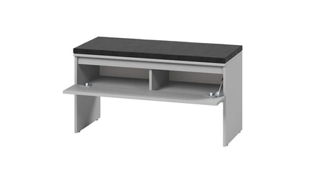 Zestaw mebli do przedpokoju Simply szary funkcjonalna garderoba w stylu klasycznym prosta konstrukcja dopasuje się do każdej aranżacji