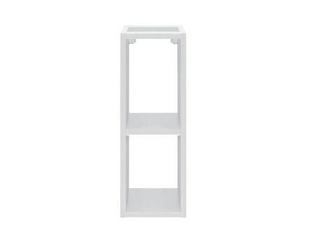 Zestaw mebli łazienkowych Iconic antyczna róża / biały zestaw mebli z szafkami pod umywalki nablatowe odporne na działanie wilgoci