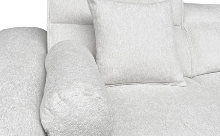 Narożnik z funkcją spania Viano II szary popiel prawostronny designerski narożnik rozkładany wpisujący się w nowoczesne aranżacje