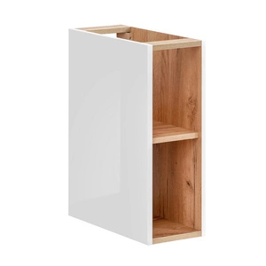 Szafka łazienkowa wisząca Capri 20 cm biały połysk / dąb craft złoty stylowa szafka pod blat regał idealnie dopełni aranżację