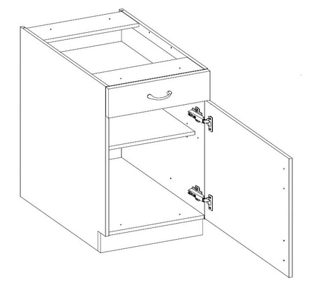 Zestaw mebli kuchennych Kea 250 cm szafki doskonale prezentują się we wnętrzach skandynawskich klasycznych oraz nowoczesnych