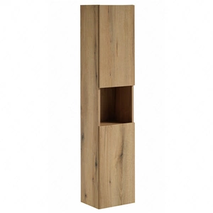 Słupek łazienkowy wiszący Nova 30 cm dąb coast evoke solidnie wykonana szafka łazienkowa o prostym klasycznym designie