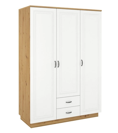 Szafa Scandi 180 cm dąb artisan / biały funkcjonalny mebel klasyczny design idealna szafa do garderoby lub sypialni
