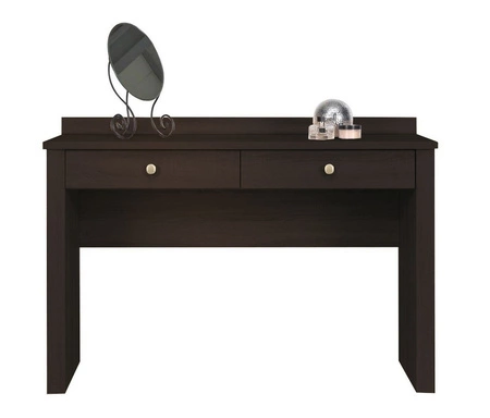 Toaletka z szufladami Finezja 120 cm dąb sonoma czekolada nowoczesny design stylowe rozwiązanie ułatwi uporządkowanie kosmetyków