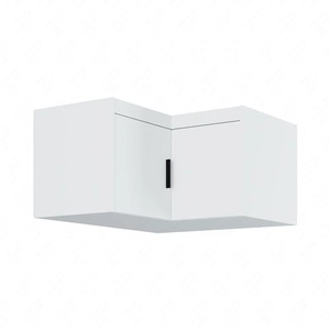 Nadstawka do szafy narożnej Rene biała funkcjonalna szafka powiększy miejsce do przechowywania ubrań obuwia i dodatków