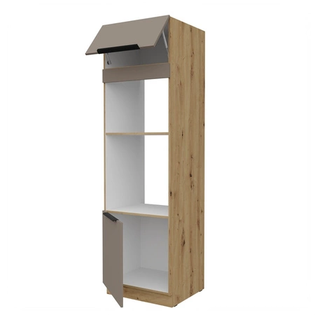 Słupek kuchenny Fiuggi Ar 60 DPM-210 2F szafka do zabudowy mikrofali i piekarnika fronty wykonane w technologii anti fingerprint